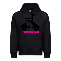 Black scooter girl Urban Hoodie - artisFamous