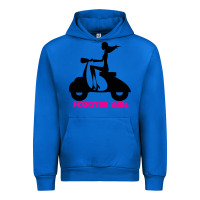 Cobalt scooter girl Urban Hoodie - artisFamous