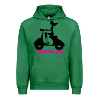 Emerald scooter girl Urban Hoodie - artisFamous