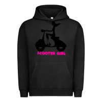 Pigment Black scooter girl Urban Hoodie - artisFamous