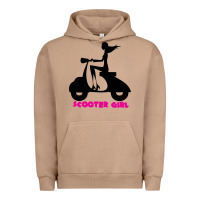 Pigment Burro scooter girl Urban Hoodie - artisFamous