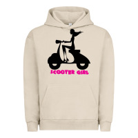 Pigment French Oak scooter girl Urban Hoodie - artisFamous