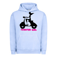 Pigment Grape Ice scooter girl Urban Hoodie - artisFamous