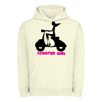 Pigment Pistachio scooter girl Urban Hoodie - artisFamous
