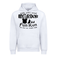 White mordor fun run Urban Hoodie - artisFamous