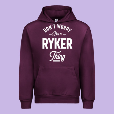 Ryker Personalized Name Birthday Gift Urban Hoodie Designed By Artisfamous