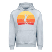 Heather Grey Vintage Retro Golf | Golfers Urban Hoodie - artisFamous