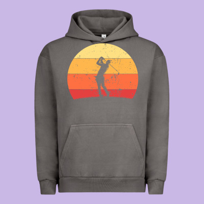 Vintage Retro Golf | Golfers Urban Hoodie Designed By Artisfamous