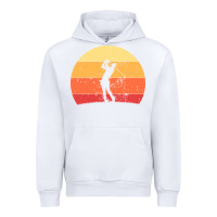 White Vintage Retro Golf | Golfers Urban Hoodie - artisFamous