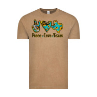 Vintage Coffee Peace Love Texas Vintage Tee - Jasminsmagicworld