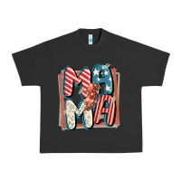 Pigment Black 4th of July mama with lightning bolt Urban Heavy Tee - FaDigitalArtStudio