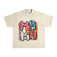 Sandshell 4th of July mama with lightning bolt Urban Heavy Tee - FaDigitalArtStudio