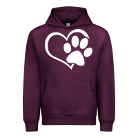 Mauve Wine dog dad mom puppy shirt love dogs paw print heart women men  shirt Urban Hoodie - artisFamous