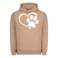 Pigment Burro dog dad mom puppy shirt love dogs paw print heart women men  shirt Urban Hoodie - artisFamous