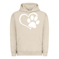 Pigment French Oak dog dad mom puppy shirt love dogs paw print heart women men  shirt Urban Hoodie - artisFamous