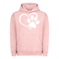 Pigment Salmon dog dad mom puppy shirt love dogs paw print heart women men  shirt Urban Hoodie - artisFamous