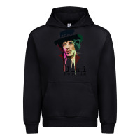 Black jimi hendrix Urban Hoodie - artisFamous