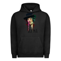 Pigment Black jimi hendrix Urban Hoodie - artisFamous