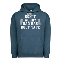 Pigment Midnight Navy don't worry dad has duct tape funny saying gift t shirt Urban Hoodie - artisFamous