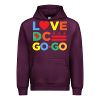 Mauve Wine love dc gogo Urban Hoodie - artisFamous
