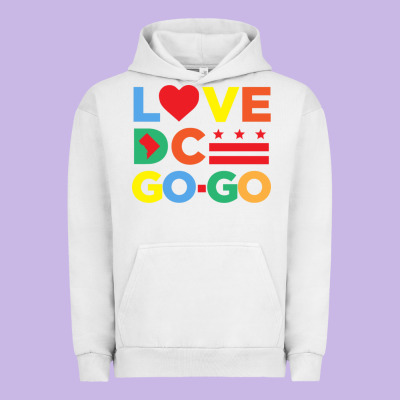 Love Dc Gogo Urban Hoodie Designed By Artisfamous