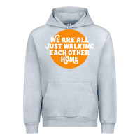 Heather Grey We are all just walking each other home Urban Hoodie - artisFamous
