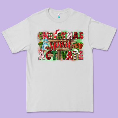 Christmas Spirit Activate Premium Tee Designed By Cowgirlartshop