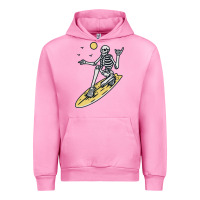 Fuchsia Pink Surfing Urban Hoodie - artisFamous