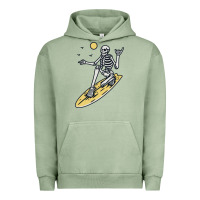 Pigment Oil Green Surfing Urban Hoodie - artisFamous