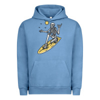 Pigment Pebble Blue Surfing Urban Hoodie - artisFamous