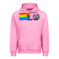 Fuchsia Pink Nyan Cat Urban Hoodie - artisFamous