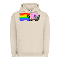 Pigment French Oak Nyan Cat Urban Hoodie - artisFamous