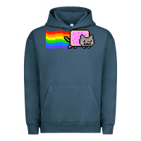 Pigment Midnight Navy Nyan Cat Urban Hoodie - artisFamous