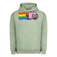 Pigment Oil Green Nyan Cat Urban Hoodie - artisFamous