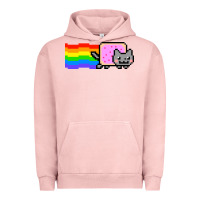Pigment Salmon Nyan Cat Urban Hoodie - artisFamous