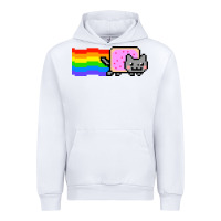 White Nyan Cat Urban Hoodie - artisFamous