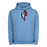 Pigment Pebble Blue WORLD OF WARCRAFT MISTS OF PANDARIA HORDE Urban Hoodie - artisFamous