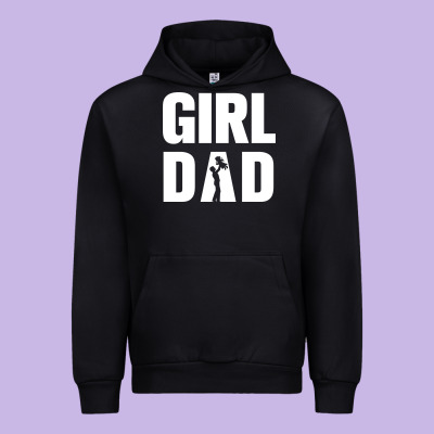 Girl Dad Urban Hoodie Designed By Artisfamous