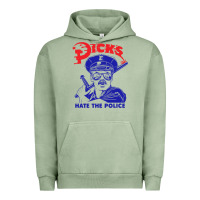 Pigment Oil Green Dicks Hate The Police Urban Hoodie - artisFamous