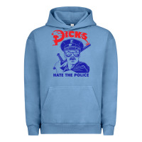 Pigment Pebble Blue Dicks Hate The Police Urban Hoodie - artisFamous