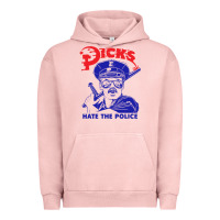 Pigment Salmon Dicks Hate The Police Urban Hoodie - artisFamous