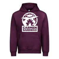 Mauve Wine carmen sandiego Urban Hoodie - artisFamous