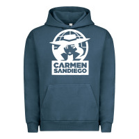 Pigment Midnight Navy carmen sandiego Urban Hoodie - artisFamous