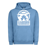 Pigment Pebble Blue carmen sandiego Urban Hoodie - artisFamous
