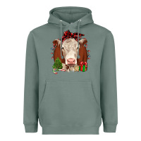 Sage Christmas Hereford Heavyweight Hoodie - JahusDesignShop