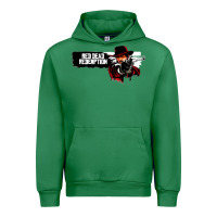 Emerald Red Dead Redemption 2 Red Moon Cowboy Urban Hoodie - artisFamous