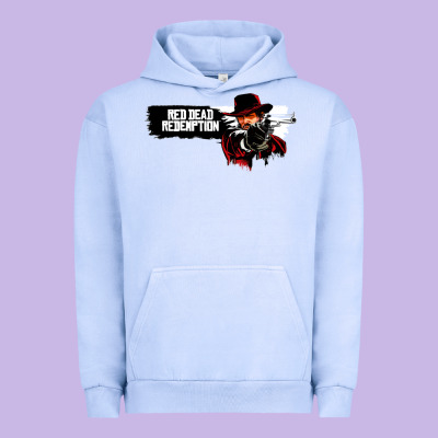 Red Dead Redemption 2 Red Moon Cowboy Urban Hoodie Designed By Artisfamous