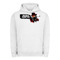 Pigment Lunar Rock Red Dead Redemption 2 Red Moon Cowboy Urban Hoodie - artisFamous
