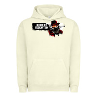 Pigment Pistachio Red Dead Redemption 2 Red Moon Cowboy Urban Hoodie - artisFamous