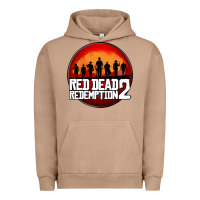 Pigment Burro Red Dead Redemption 2 Red Moon Cowboy Urban Hoodie - artisFamous